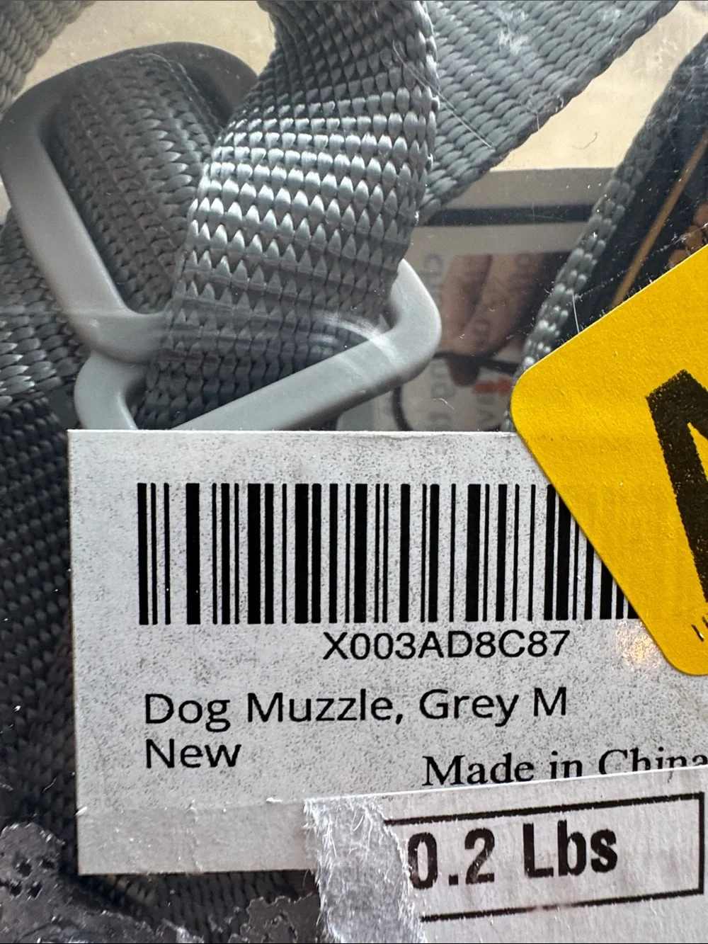 Black Mesh Dog Muzzle - Comfortable Breathable Design